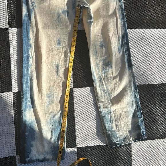 RARE, BLEACHED, NAKED AND FAMOUS HIGH WAIST SELVEDGE JEANS SIZE 30 - Picture 9 of 12